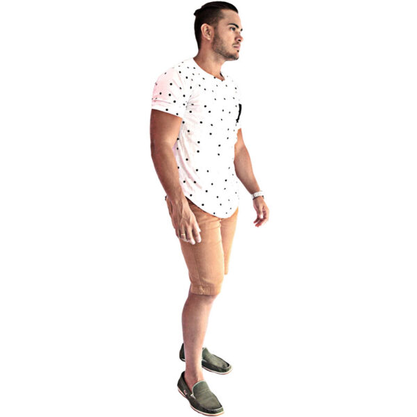 Camiseta Oversized Swag Masculina Longline Bolinhas - Image 5