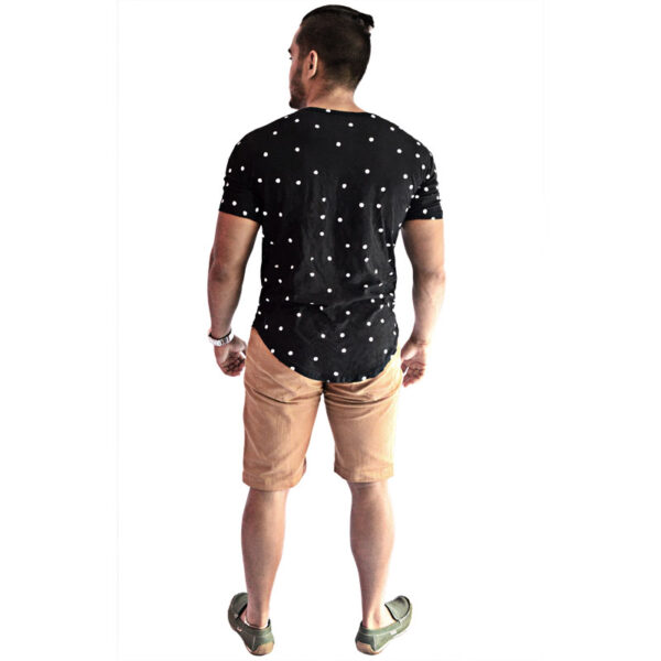 Camiseta Oversized Swag Masculina Longline Bolinhas - Image 8