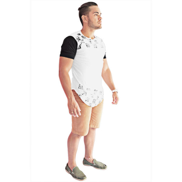 Camiseta Oversized Camisa Swag Masculina Longline Xadrez - Image 8