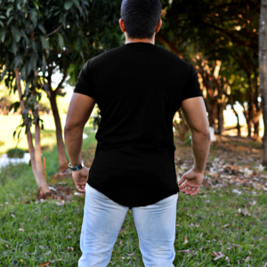 Camiseta Long Masculina Oversized Swag Longline