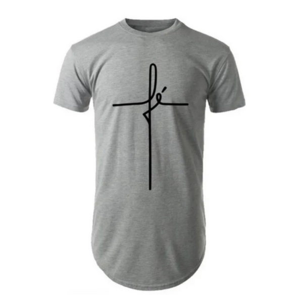 Camiseta Oversized Camisa Swag Masculina Longline Fé - Image 3