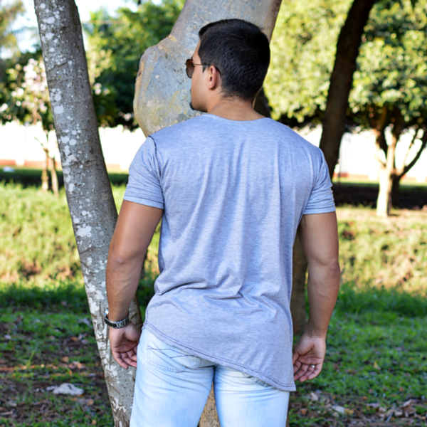 Camiseta Masculina Oversized Barra Recorte Estilo - Image 4