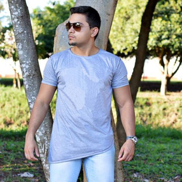 Camiseta Masculina Oversized Barra Recorte Estilo - Image 3